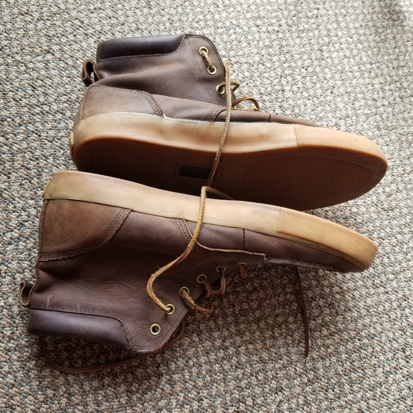 Polo Brown Tedd Leather Boot Shoe - Picture 7 of 8